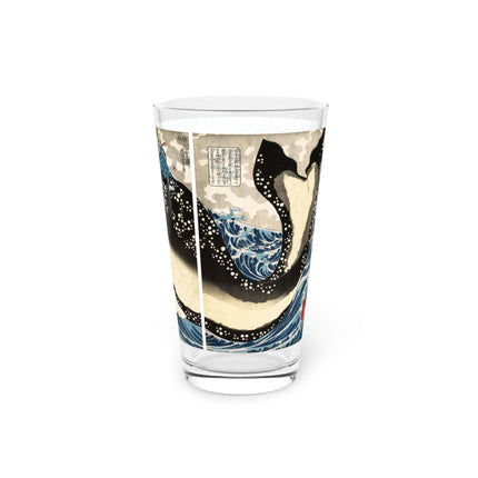 Miyamoto no Musashi Attacking the Giant Whale by Utagawa Kuniyoshi Glass, 16oz