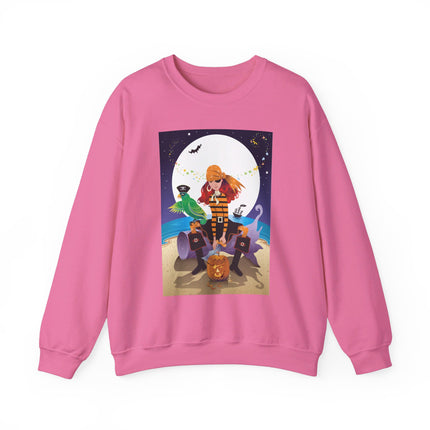 Moonlit Pirate Halloween Unisex Heavy Blend™ Crewneck Sweatshirt