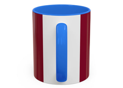 Elegant Holiday Woman with Gifts Colorful Mugs (11oz, 15oz)