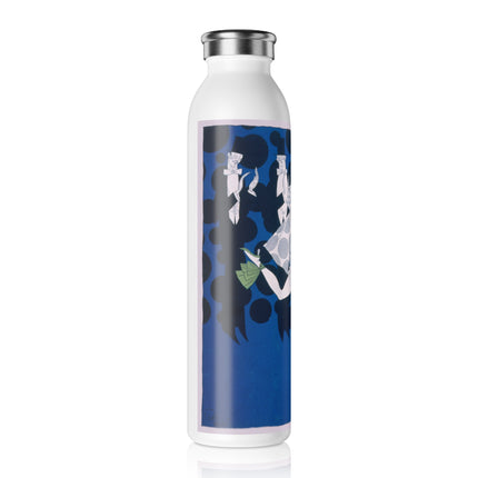 Where is my boy tonight by Ralph Barton Slim Water Bottle