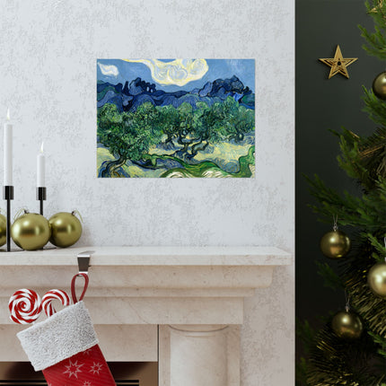 Olive Trees by Vincent Van Gogh Matte Horizontal Posters