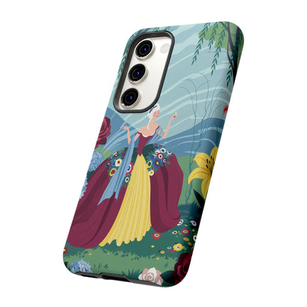 🌹🌿 The Willow Garden Promenade Phone Case – Art Deco Floral Elegance