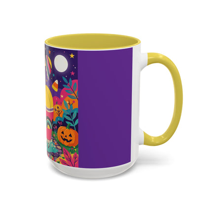 🌙🎃 The Lady Of Moonbeam Hollow Colorful Mug – Whimsical Halloween Charm