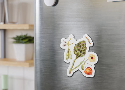 Artichoke, Broad Beans, and Lantern Plant by Anselmus Boëtius de Boodt Die-Cut Magnets (5 Sizes)