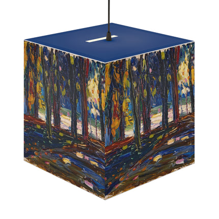 In the park of St. Cloud – Fall II by Wassily Kandinsky Light Cube Lamp