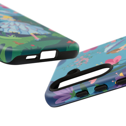 🌸☂️ A Stroll Through The Enchanted Forest Phone Case – Art Deco Floral Fantasy