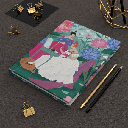 💎🌸 The Ladies Of The Garden Dressing Table Hardcover Journal – Art Deco Floral Elegance