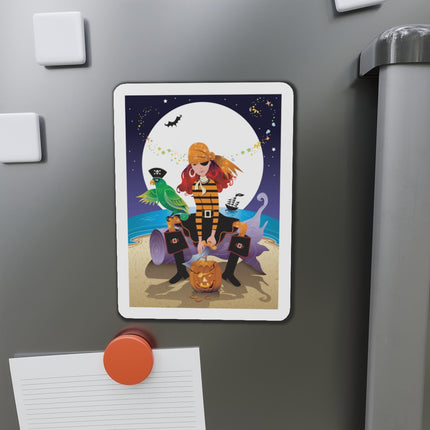 Moonlit Pirate Halloween Die-Cut Magnets (5 Sizes)