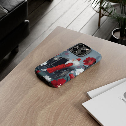 🚗🌺 The Lady Of The Grand Touring Car Phone Case – Art Deco Motoring Elegance