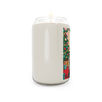🖤🔥 The Lady Of The Christmas Hearth Scented Soy Candle – Art Deco Holiday Elegance