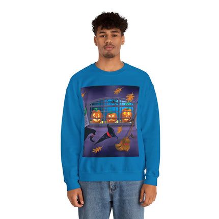 Whimsical Halloween Mischief Unisex Heavy Blend™ Crewneck Sweatshirt