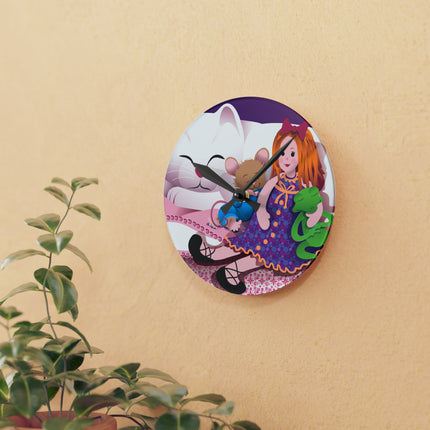 Joy of Friendship Acrylic Wall Clock, Round and Square