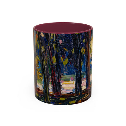In the Park of St. Cloud by Wassily Kandinsky Colorful Mugs (11oz, 15oz)