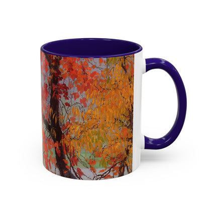 Autumn leaves by Edward Okuń Colorful Mugs (11oz, 15oz)
