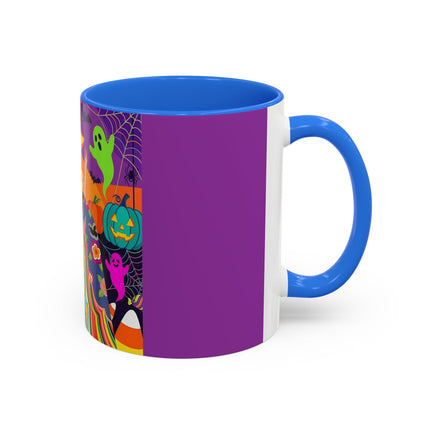 🌈👻 The Rainbow Ghost Masquerade Colorful Mug – Colorful Halloween Charm
