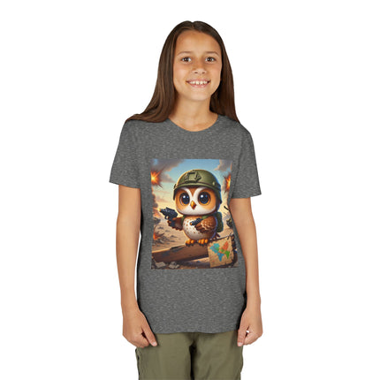 Owl on the Front Lines Youth Short Sleeve Tee