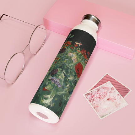 Poppies (A Study of Poppies for Carnation, Lily, Lily, Rose) by John Singer Sargent Slim Water Bottle