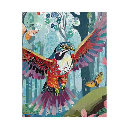A Colorful Raptor Puzzle (110, 252, 520, 1014-piece)