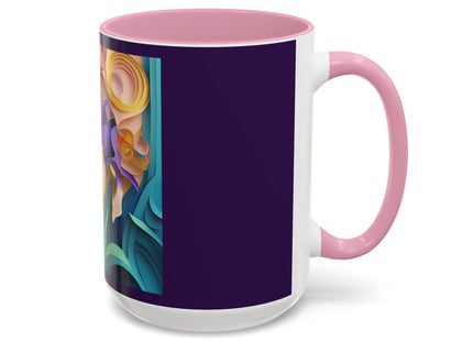 The Elegant Iris Flower Colorful Mugs (11oz, 15oz)