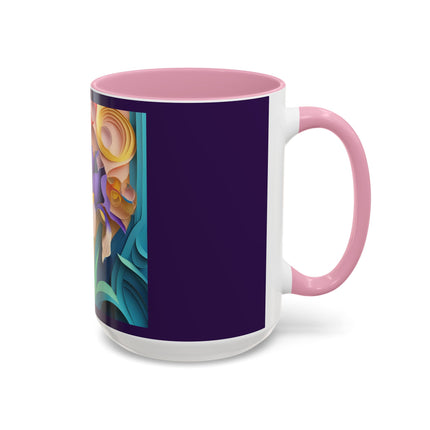 The Elegant Iris Flower Colorful Mugs (11oz, 15oz)