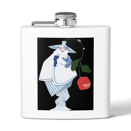 Blue & White Porcelain Geisha Flask – Quiet Elegance & Timeless Grace