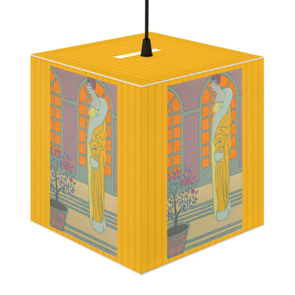 Sur Les Marches Du Jardin by Georges LePape Light Cube Lamp