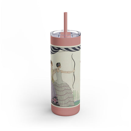 Visez au coeur, belles dames! by George Barbier Skinny Matte Tumbler, 20oz