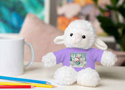 Candy Cane Timekeeper Bunny Stuffed Animals with Tee