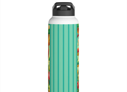 Dragon Dance on Wheels Stainless Steel Water Bottle, Standard Lid