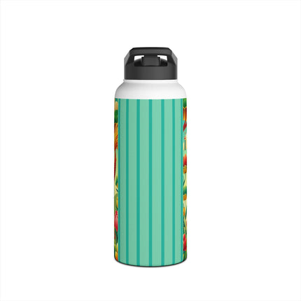Dragon Dance on Wheels Stainless Steel Water Bottle, Standard Lid