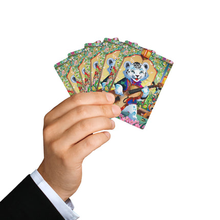 Melodies of the Snow Lion Cub Playing Cards
