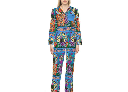 Floral Design by Emile-Alain Séguy Women's Satin Pajamas (AOP)