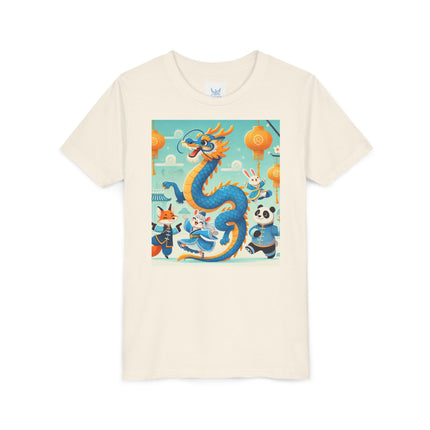 Blue & Gold Dragon Festival Parade Youth Short Sleeve Tee