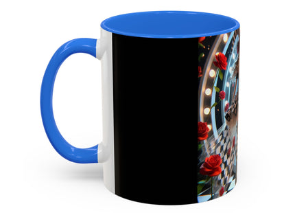 Halloween Witch Through the Mirror Colorful Mugs (11oz, 15oz)