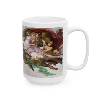 The Creation of Adam by Michelangelo Buonarroti Ceramic Mug (11oz, 15oz)