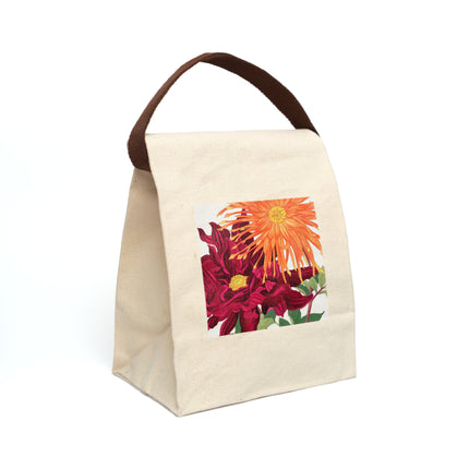 Dahlia by Tanigami Kônan Canvas Lunch Bag with Straps
