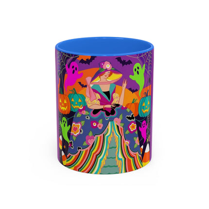 🌈👻 The Rainbow Ghost Masquerade Colorful Mug – Colorful Halloween Charm