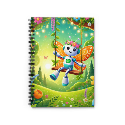Robot Fairy Spiral Notebook - Ruled Line