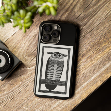 Horned Owl by Samuel Jessurun de Mesquita Phone Cases