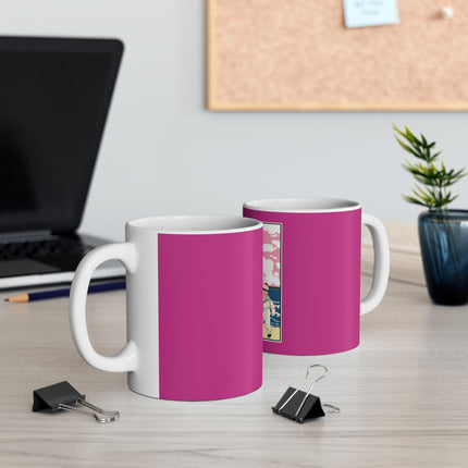 Seaside Elegance: A Fashionable Journey by the Ocean Ceramic Mug 11oz