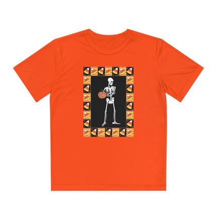 Candy Corn Skeleton Youth Competitor Tee