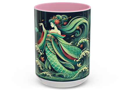 Mermaid Queen Rising from the Deep Colorful Mugs (11oz, 15oz)