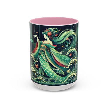 Mermaid Queen Rising from the Deep Colorful Mugs (11oz, 15oz)