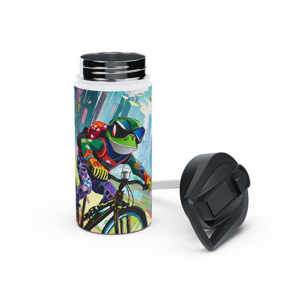 Cyberpunk Frog Stainless Steel Water Bottle