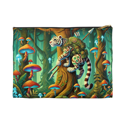 Silent Stripes Accessory Pouch – Stealthy Tiger & Misty Jungle