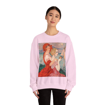 Sur la Route d'Anacapri by Gerda Wegener Heavy Blend™ Crewneck Sweatshirt
