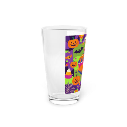 🍬🎃 The Lady Of Candy Corn Hollow Glass, 16oz – Colorful Halloween Charm