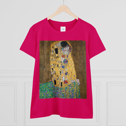 The Kiss by Gustav Klimt Women's Midweight Cotton Tee