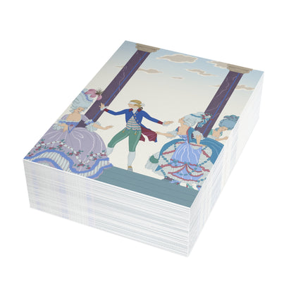 🎭🌸 The Blindfolded Gentleman Postcard Bundles – Art Deco Garden Masquerade