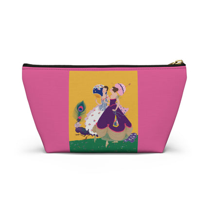 Peacock Ladies in the Garden Cosmetic Bag – Playful Elegance & Art Deco Charm
